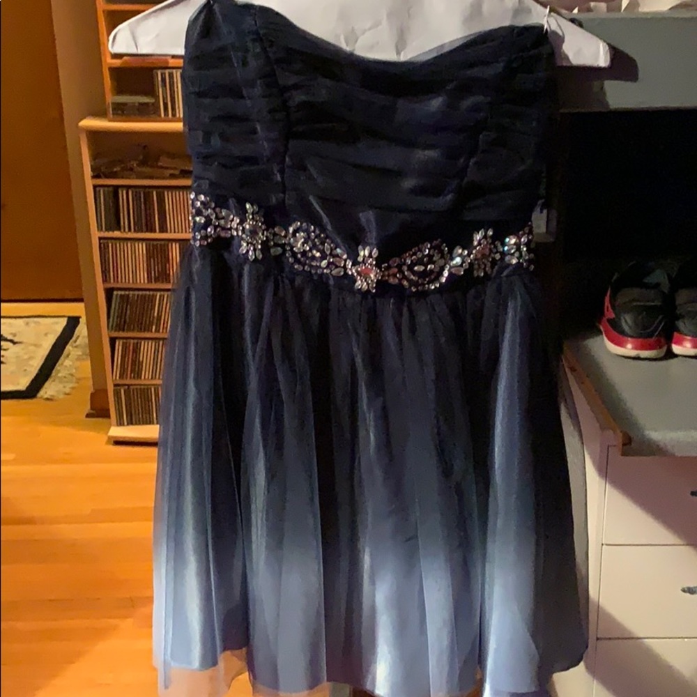 Blue ombré HOCO dress